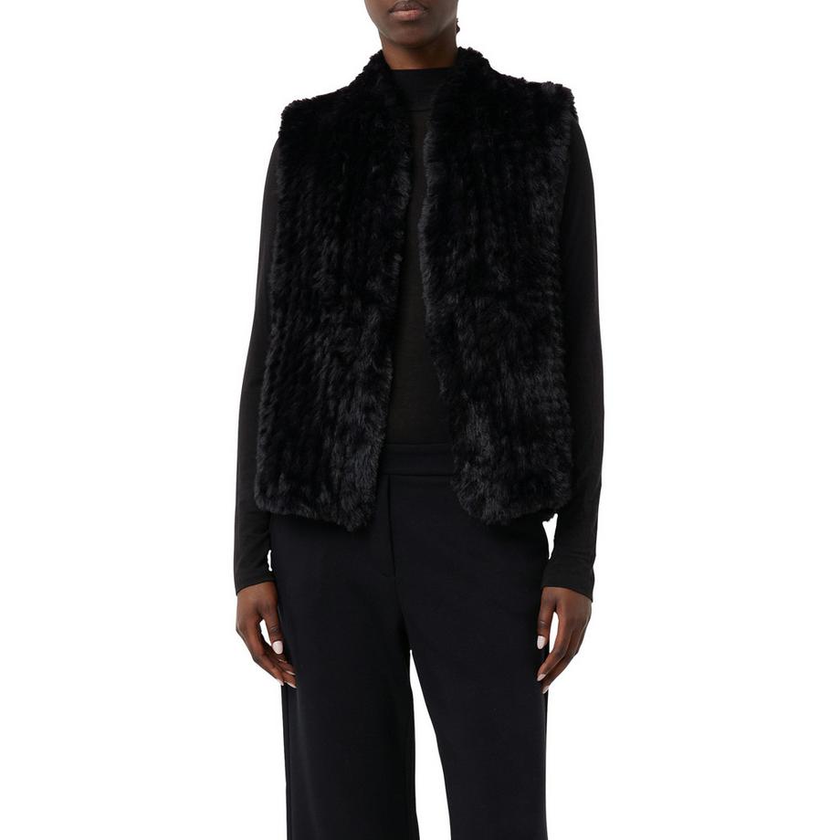 Comma Veste Fausse Fourrure  