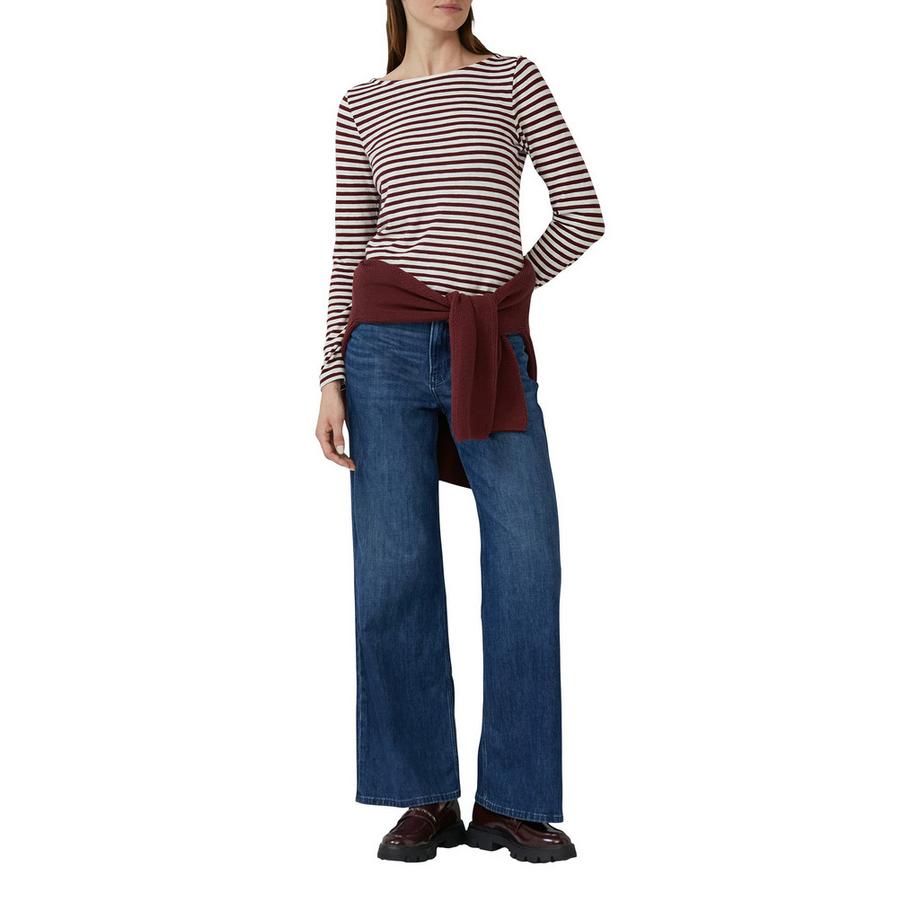 S. Oliver Red Label T-shirt Rayé Manches Longues  
