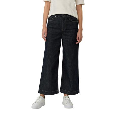 S. Oliver Black Label Suri High Rise Wide Leg Cropped Jeans  