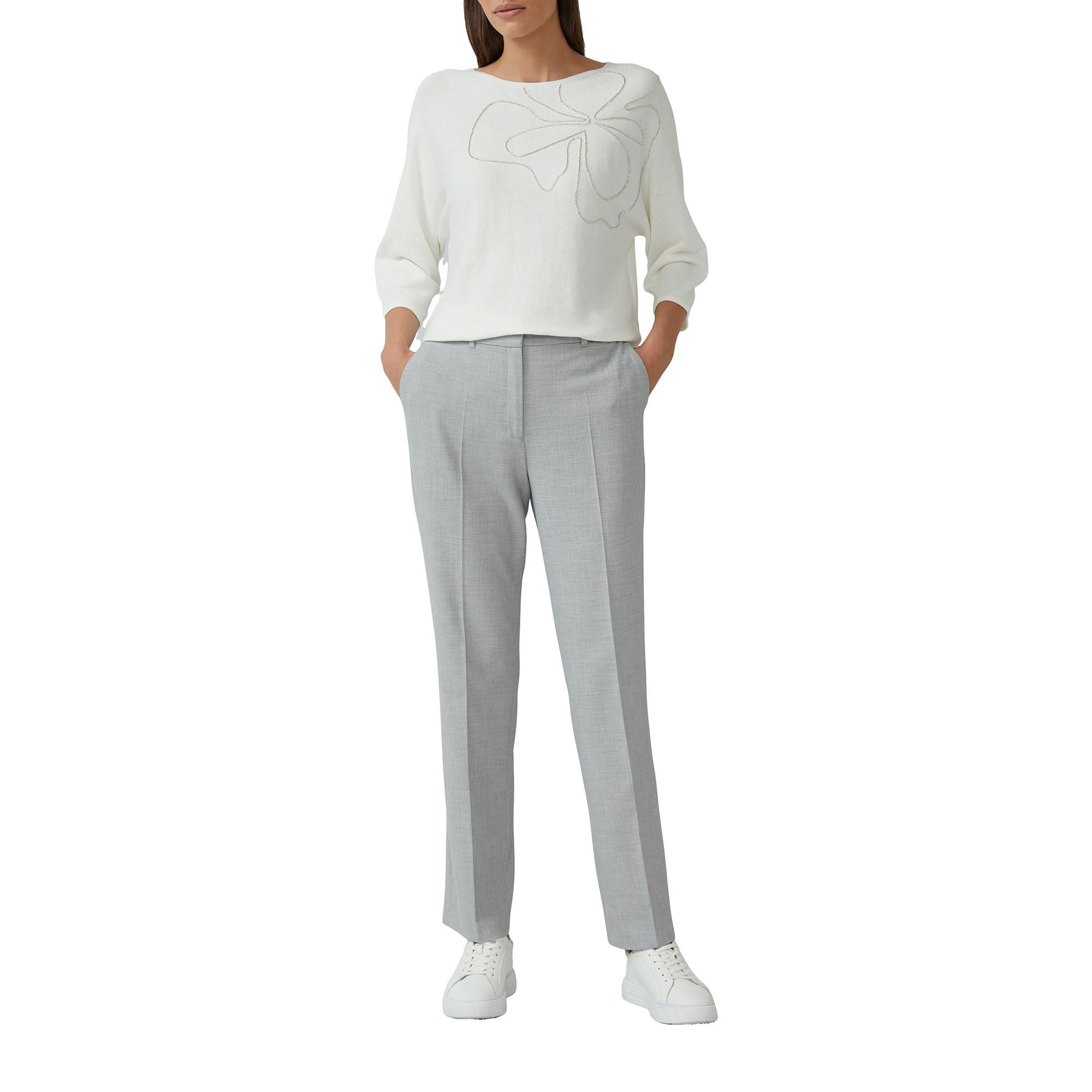 S. Oliver Black Label Maglione Lavorato a Maglia Maniche a Pipistrello e Perle  