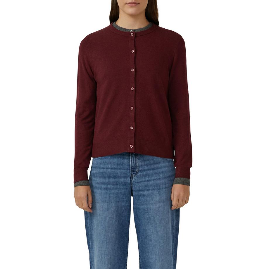 Veste longue en tricot, manches longues