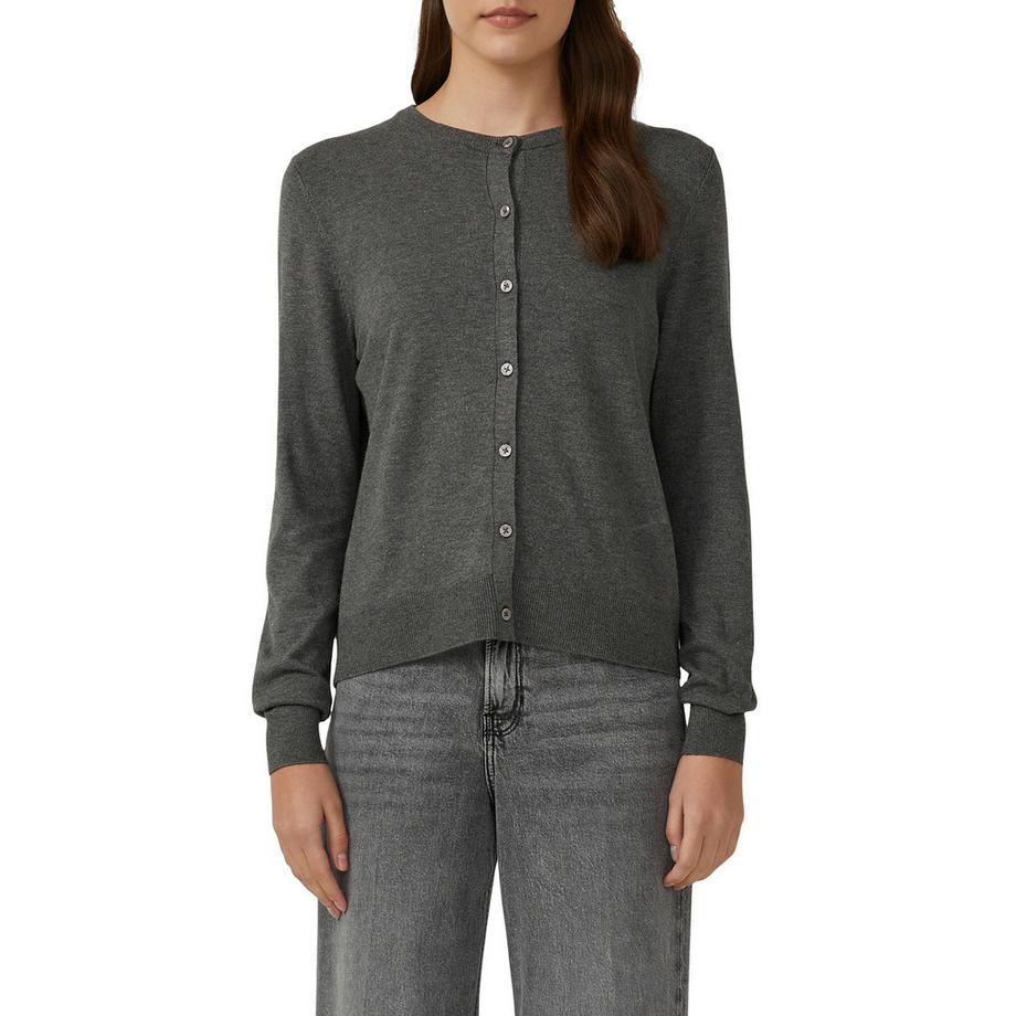 Veste longue en tricot, manches longues