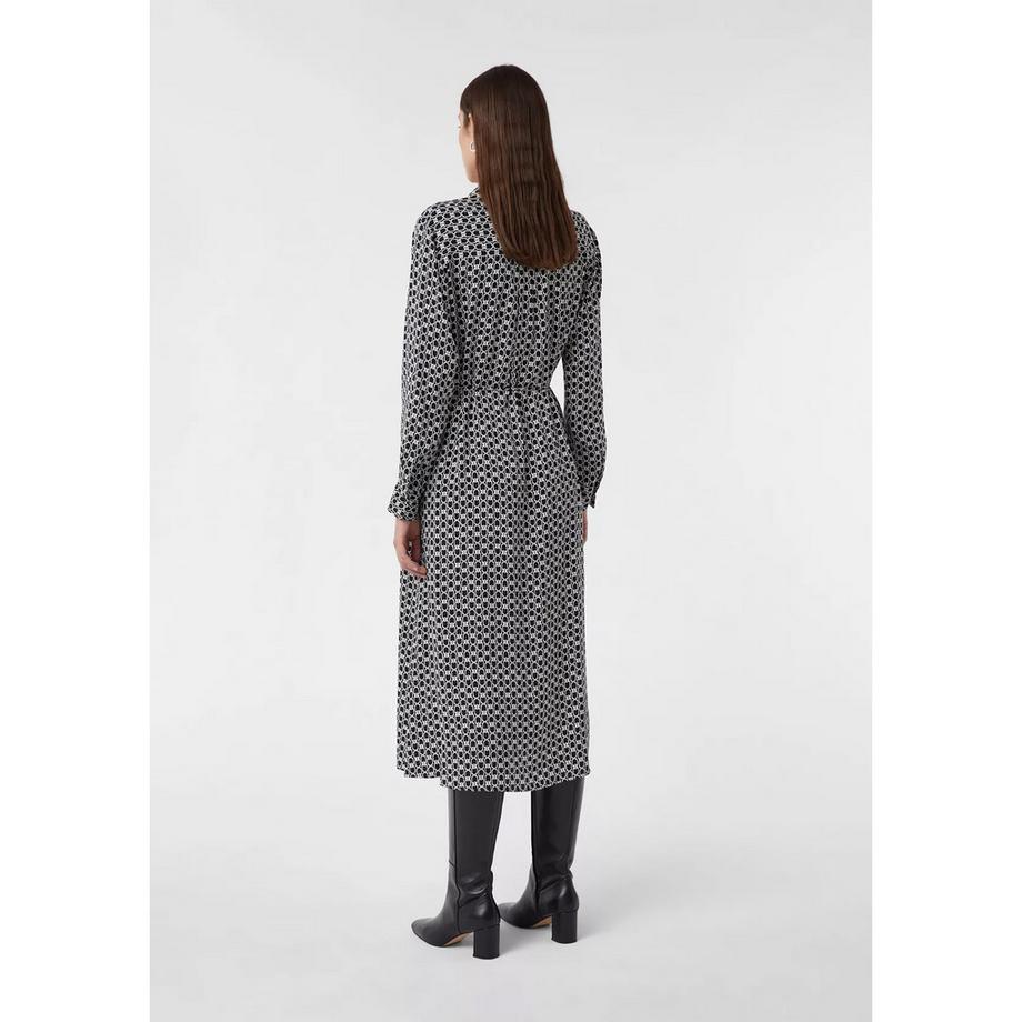 Comma Robe Chemise Manches Longues Imprimé All-Over  