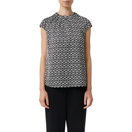 Comma Chemisier Motif Géométrique  