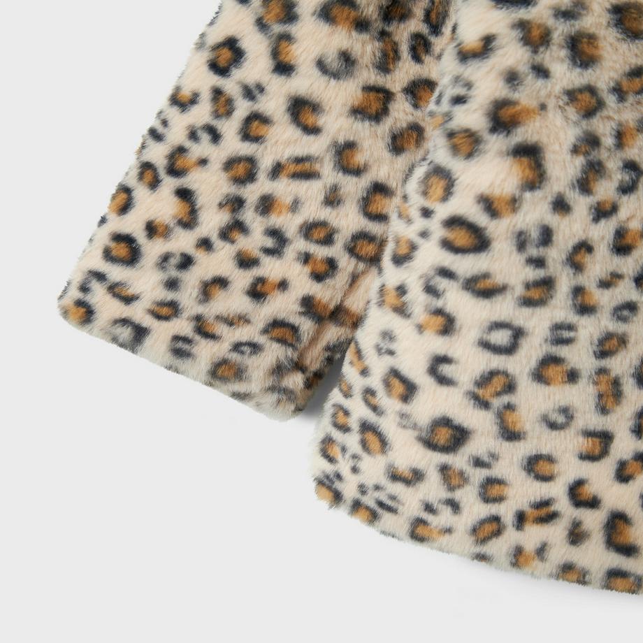 Name It Giacca in Pelliccia Sintetica Cappuccio  