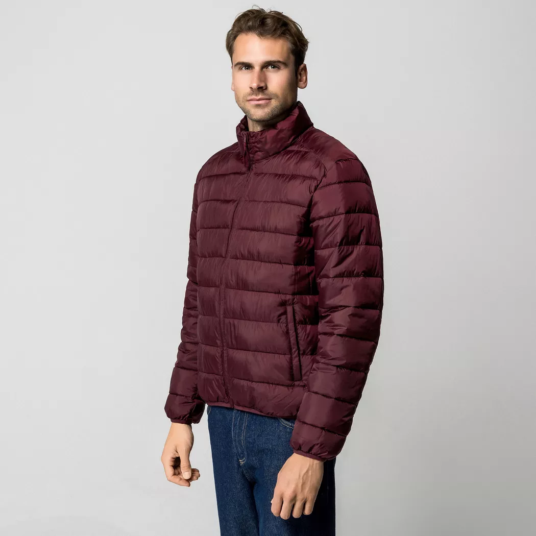 Manor Man - Jacke, Wattiert ohne Kapuze, für Herren, Bordeaux, Größe XL