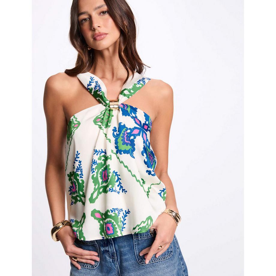 MORGAN Top Halterneck Imprimé Floral  