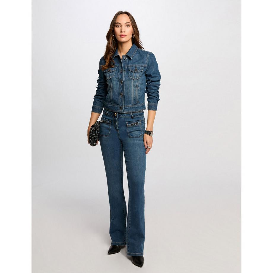 MORGAN Veste Courte en Jean  