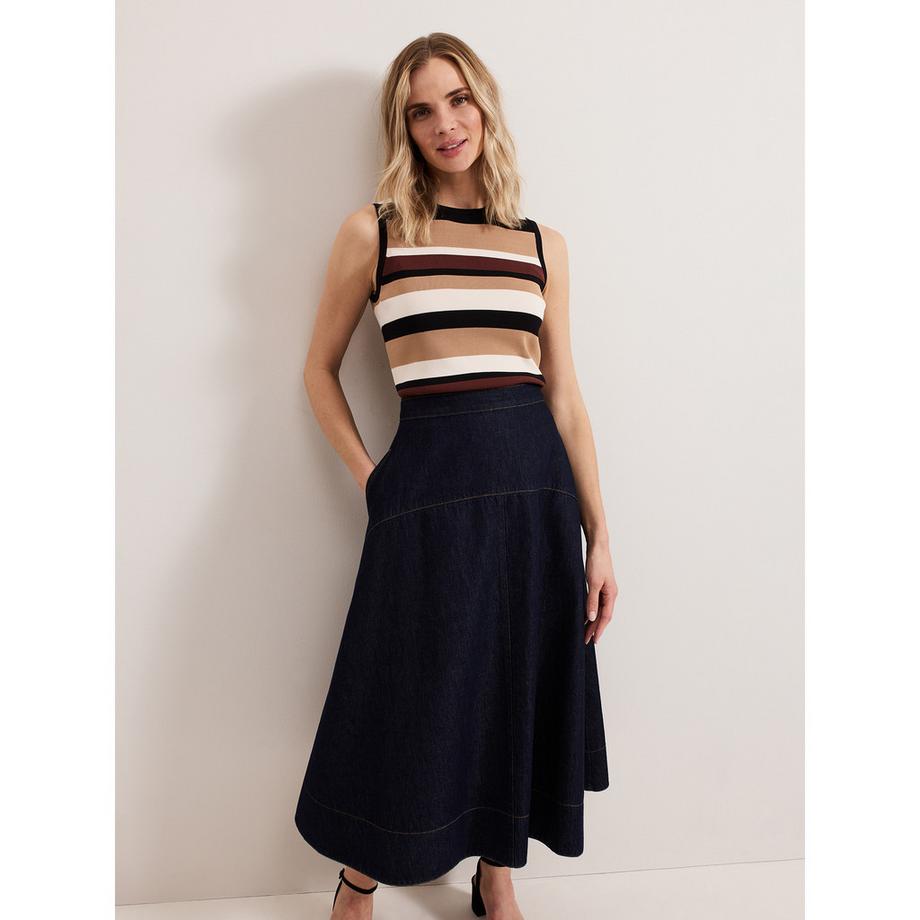 Phase Eight Mavis Gonna Midi in Denim  