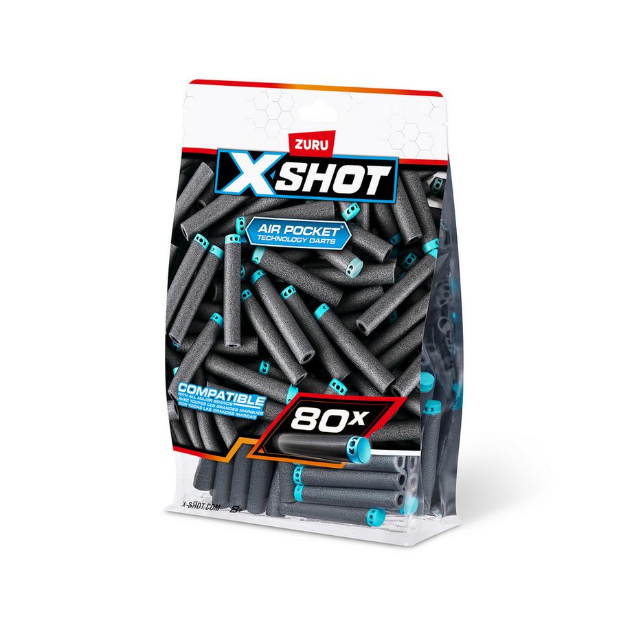 XSHOT  Excel Darts Refill Pack, 80 Stück 