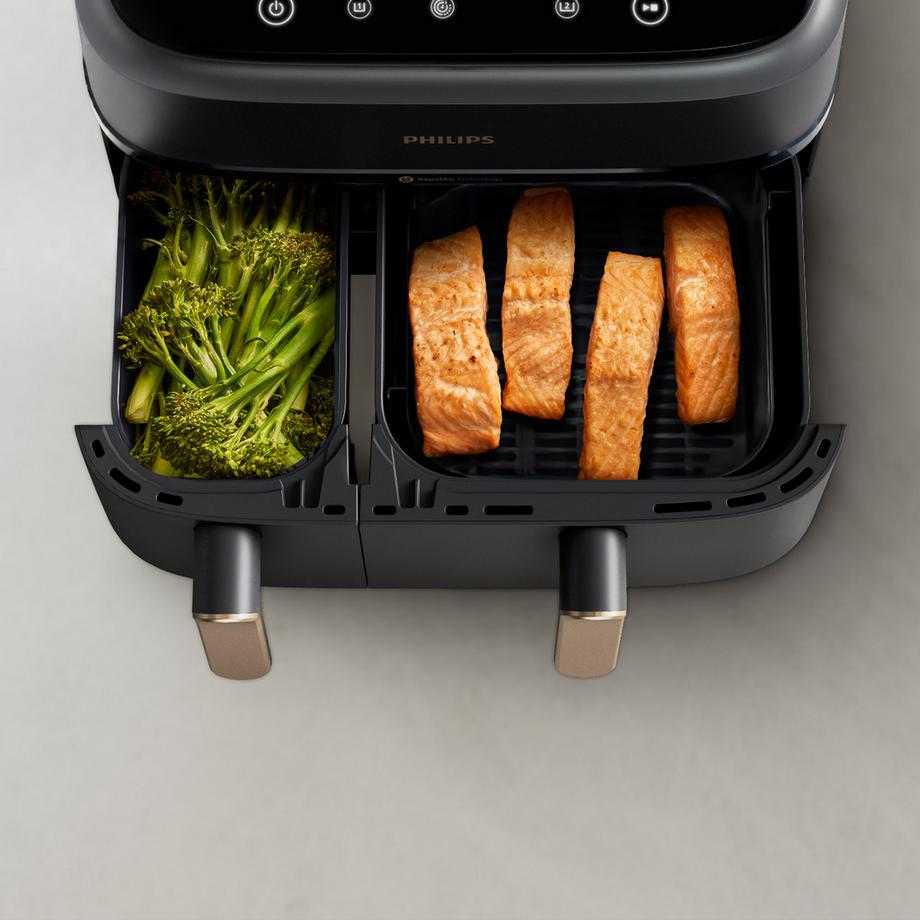 PHILIPS AirFryer 2 paniers 2 tailles différentes 