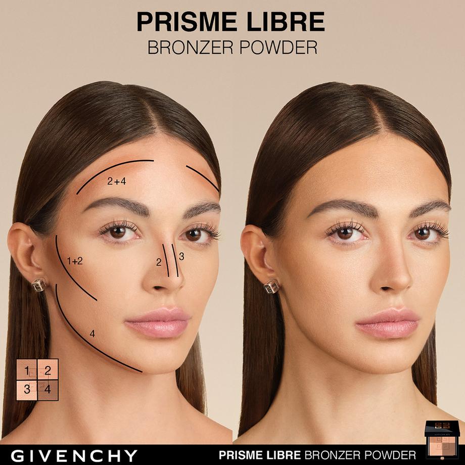 GIVENCHY  Prisme Libre Bronzer Powder - 4-Farben-Bronzing- und Sculpting-Puder 