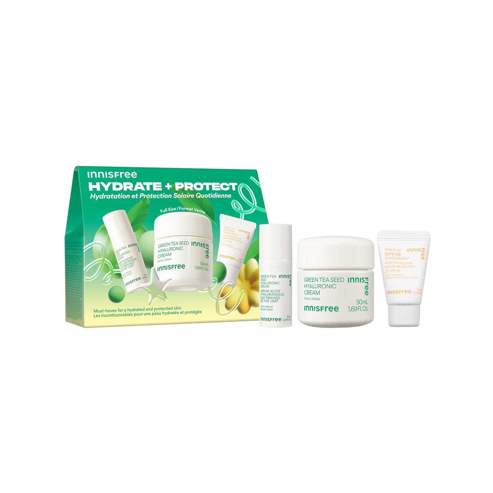 innisfree  Set Hydrate + Protect - Set per l'idratazione e protezione solare quotidiana 