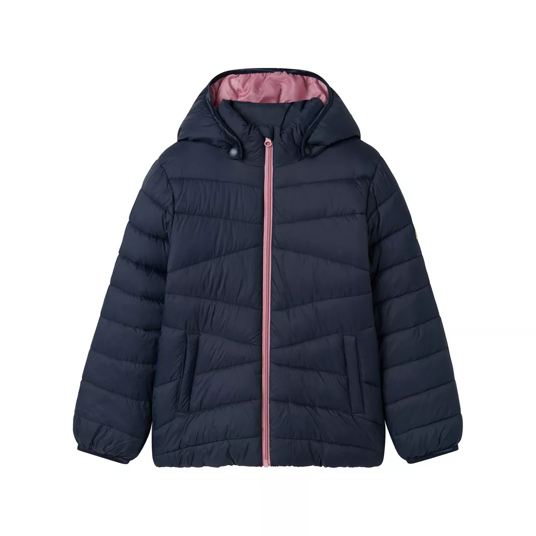 Name It - Daunenjacke, Gepolsterte Kapuzenjacke, 158, Marine