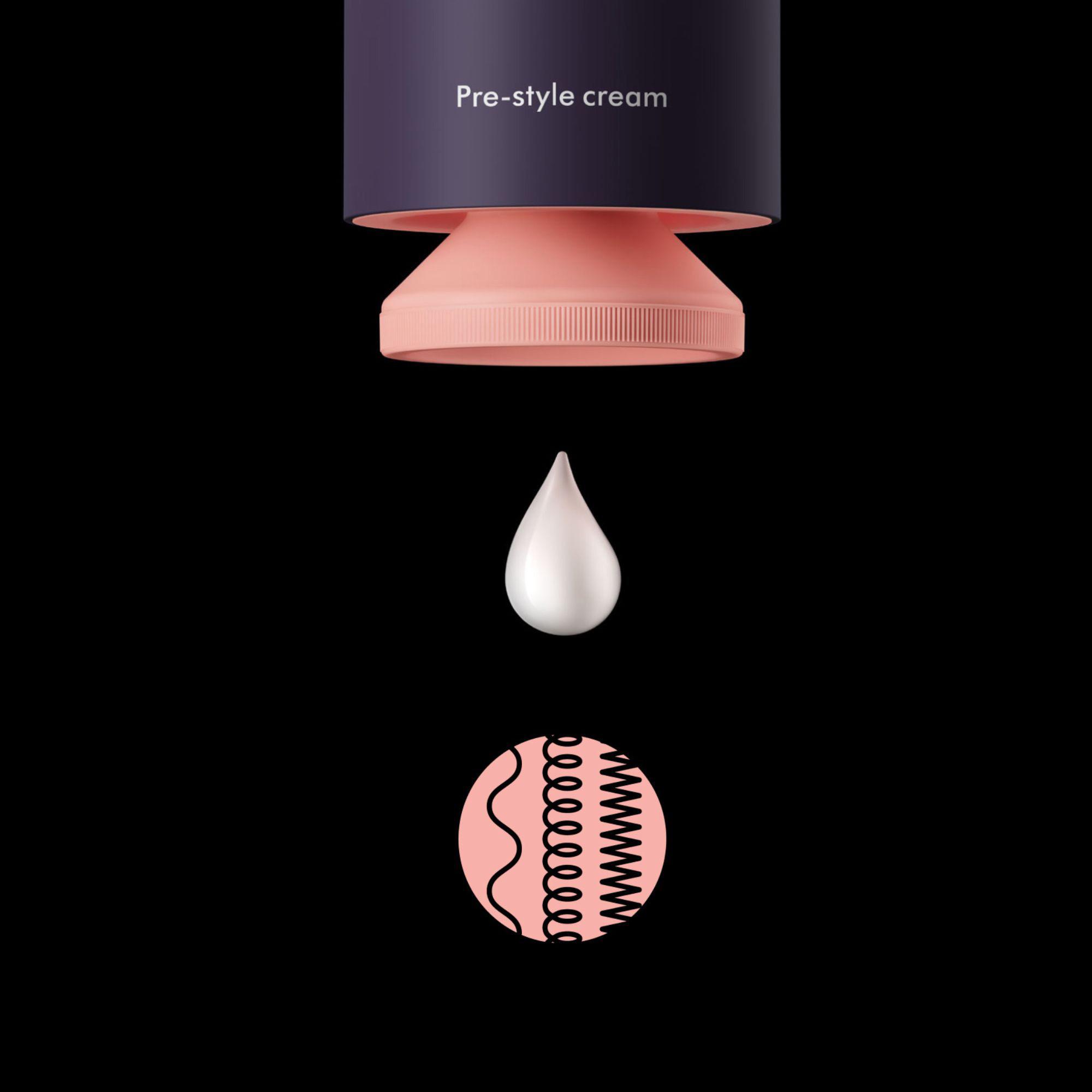 dyson Chitosan™ Pre-Style Cream Lockiges bis krauses Haar, reichhaltige Pflege 