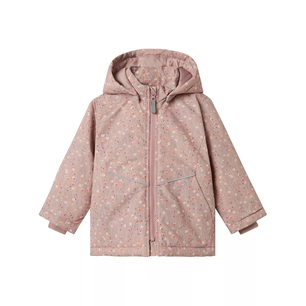 Name It - Parka, Parka mit Blumenmuster, 104, Rosa