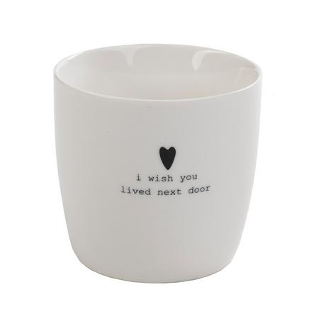 Sögne Mug con manico Wish you lived next door 