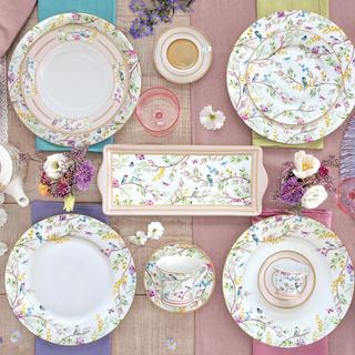 Pozzi Milano Dessertteller, 4 Stück Birds Melody 