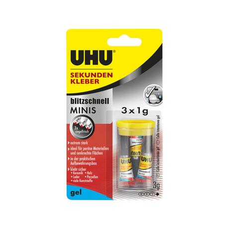 Uhu Sekundenkleber Blitzschnell Minis 