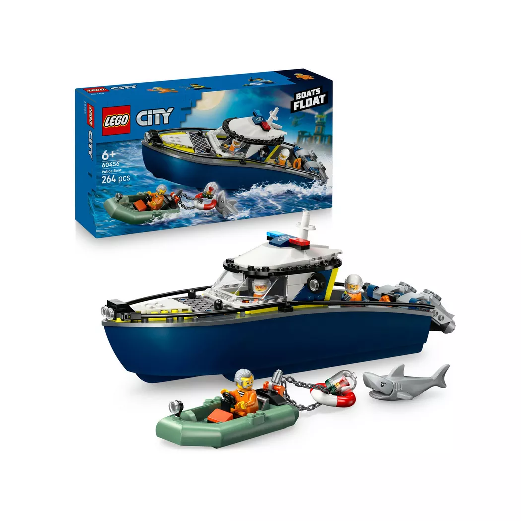 Lego City Skurkejakt med politibåt 60456