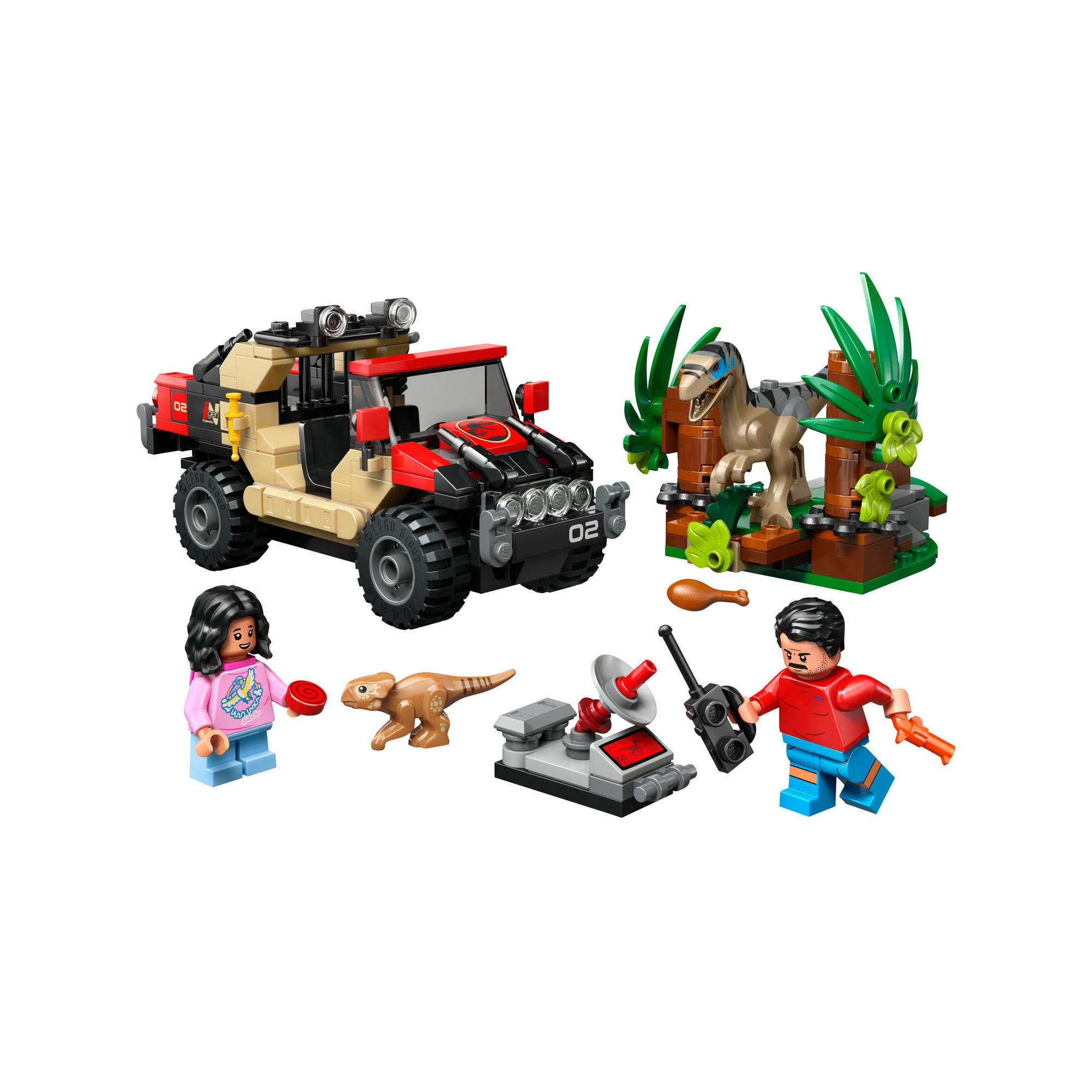 LEGO®   76972 Fuga dal Raptor sul fuoristrada 