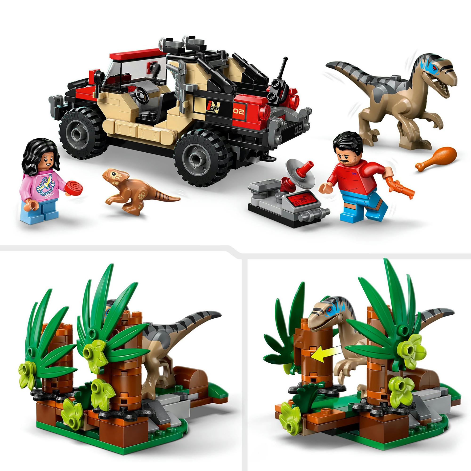 LEGO®   76972 Fuga dal Raptor sul fuoristrada 