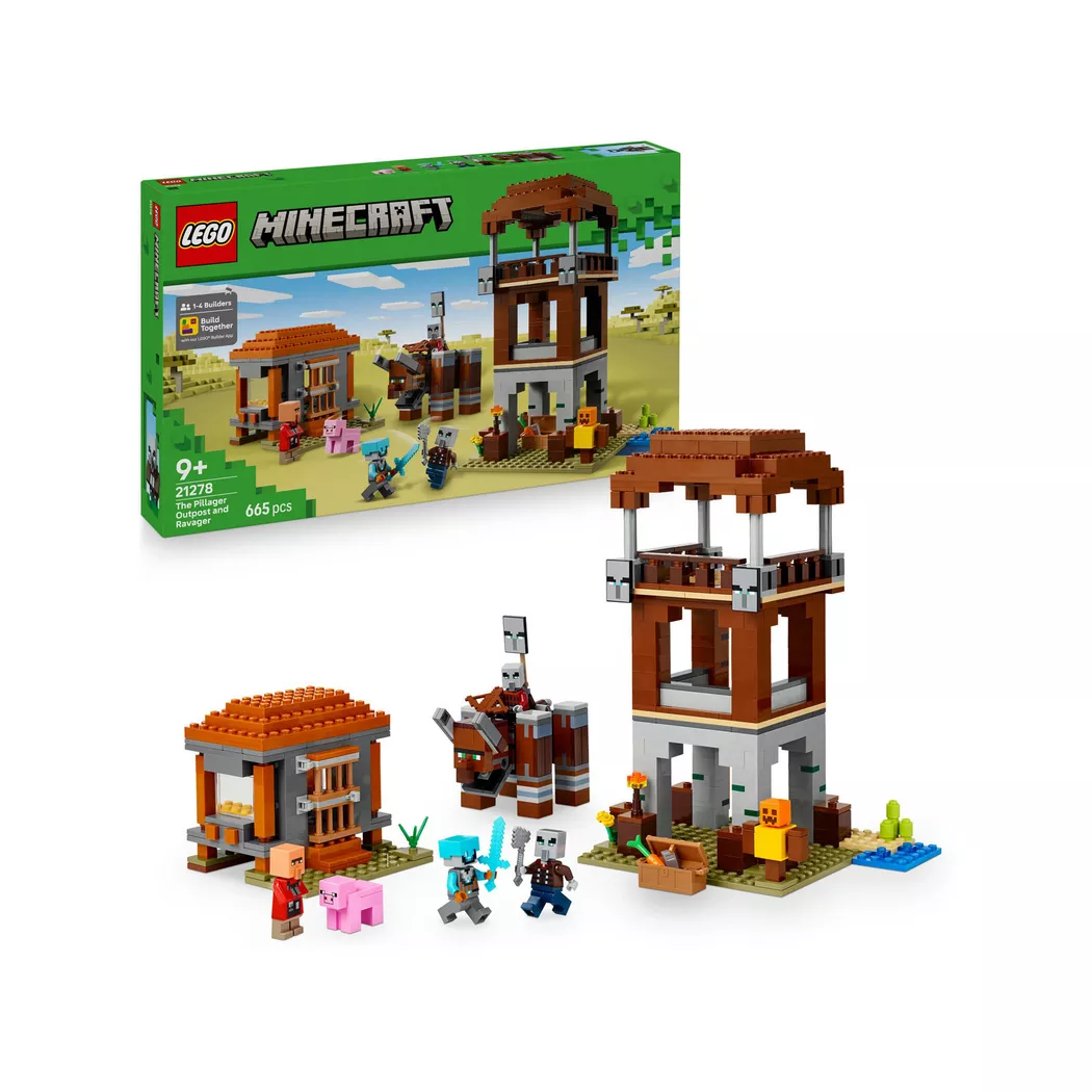Lego Minecraft Røvernes utpost og olmt beist 21278