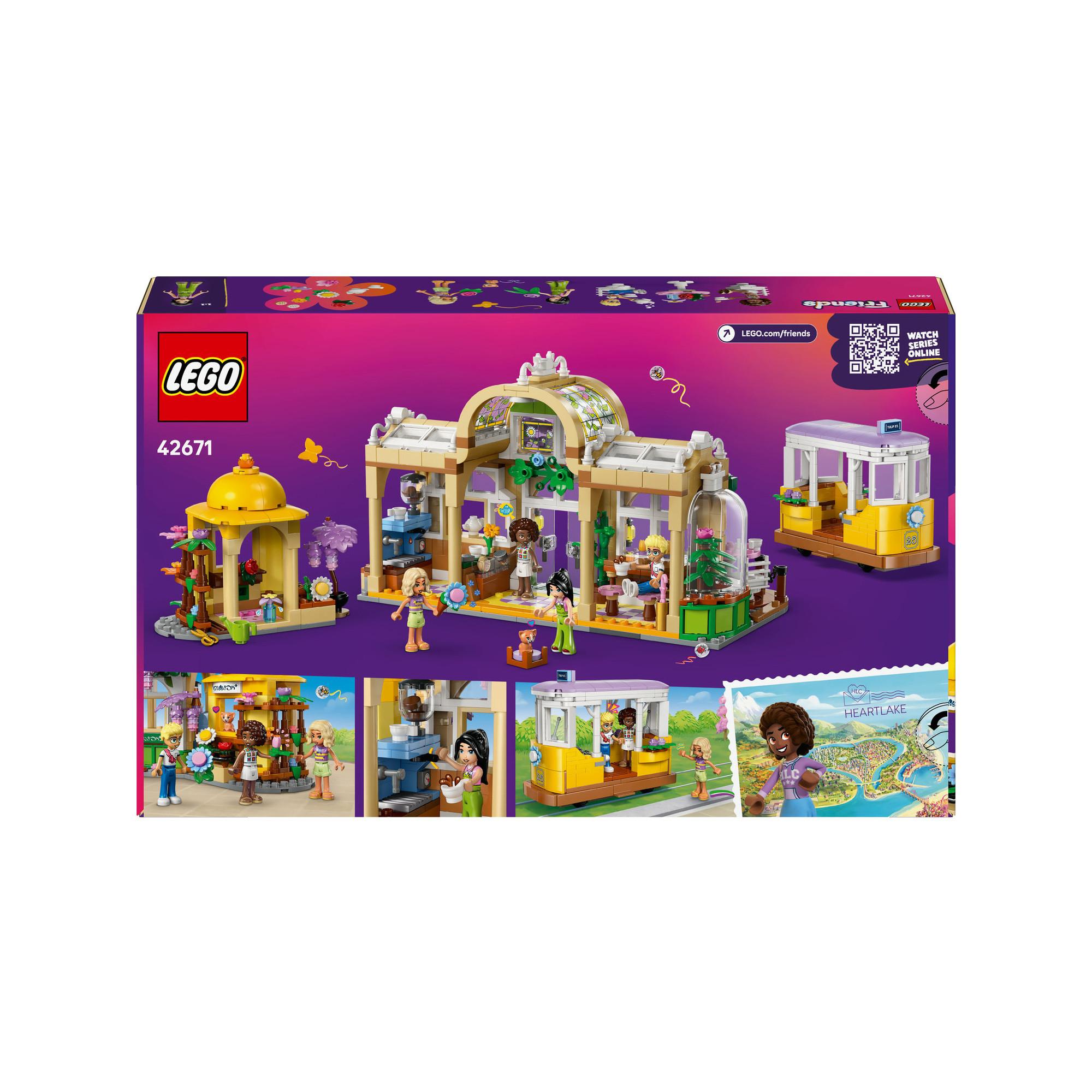 LEGO®  42671 Café des plantes et Kiosque à fleurs 
