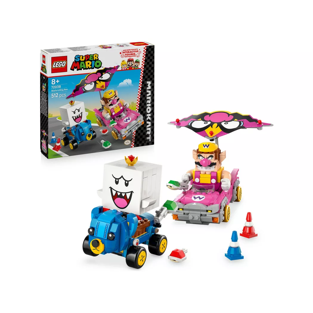 Lego Super Mario Mario Kart – Wario og King Boo 72038