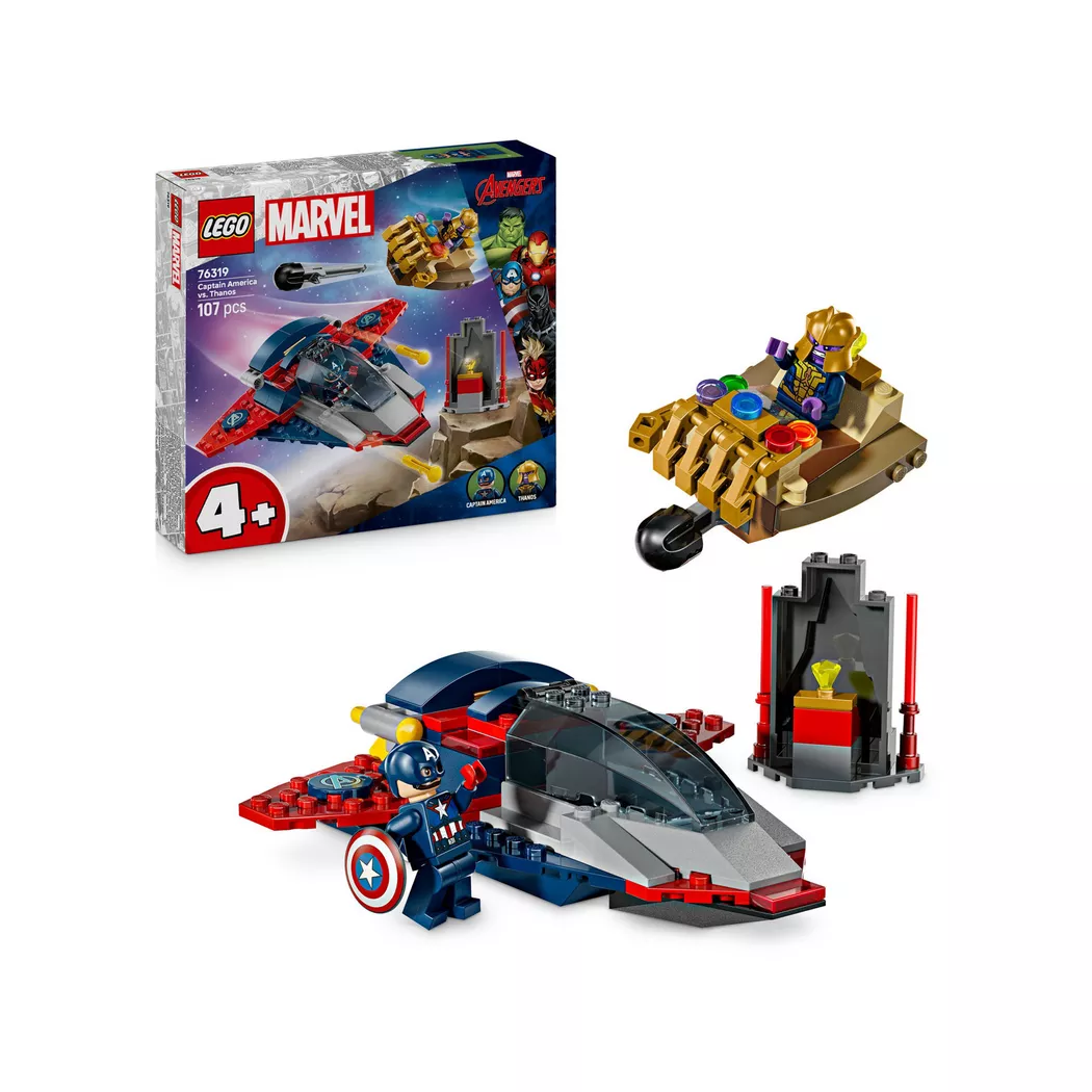 Lego Super Heroes 76319 Marvel Captain America Vs. Thanos 107 Piece Set