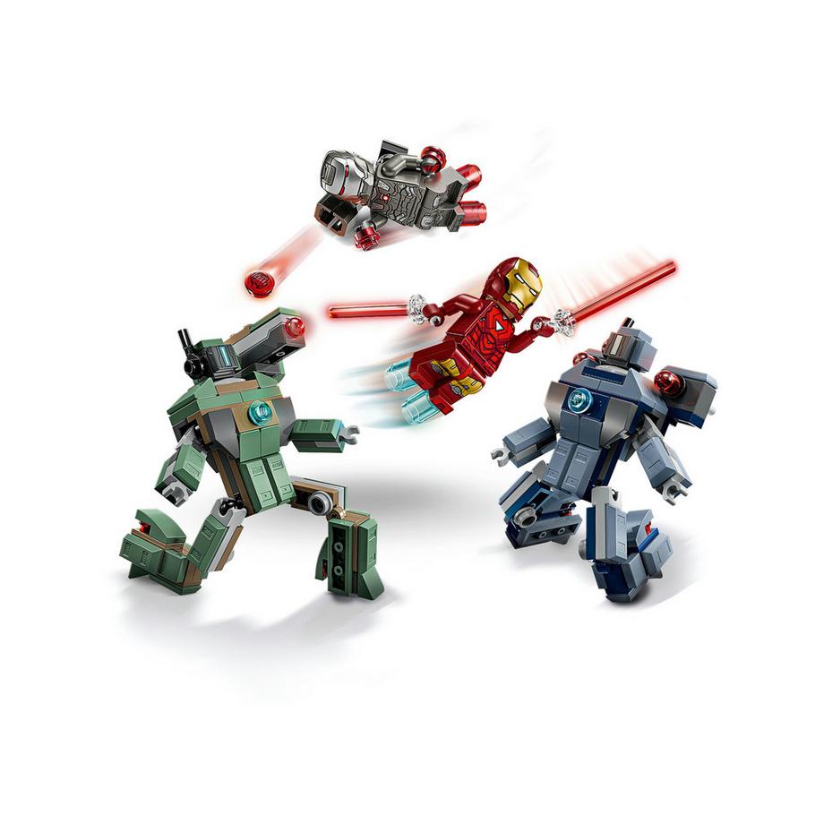 LEGO®  76320 Iron Man e War Machine contro i droni di Hammer 
