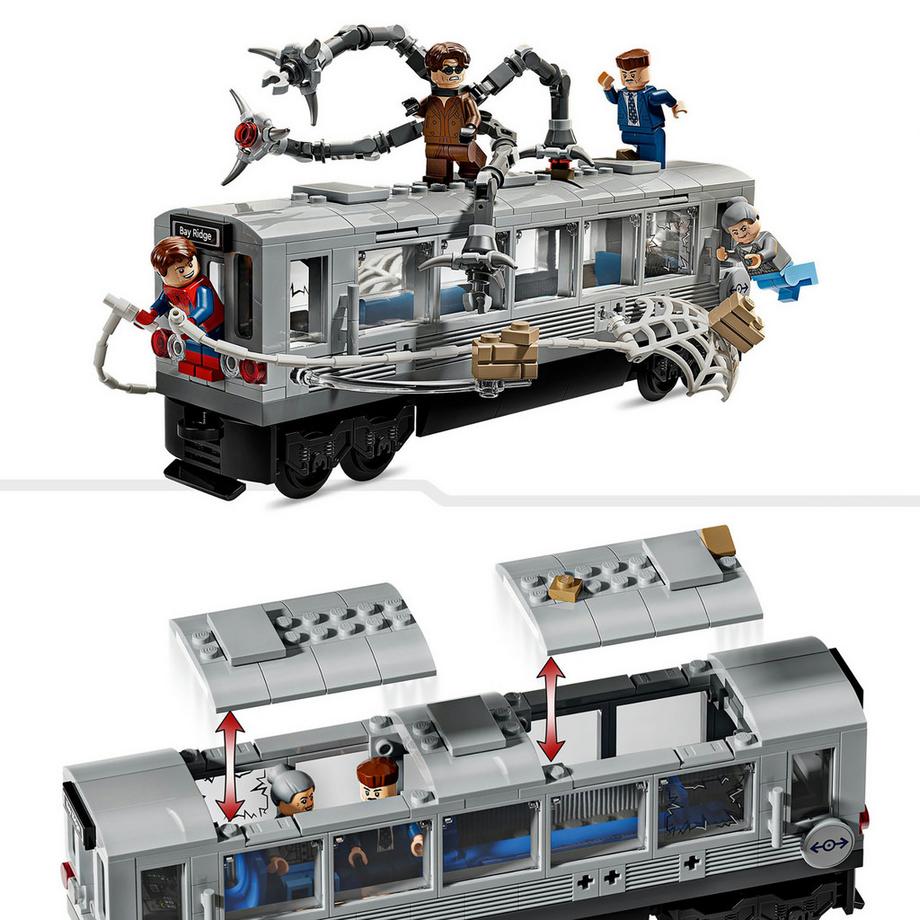 LEGO®  76321 La scène du train de Spider-Man et Docteur Octopus 