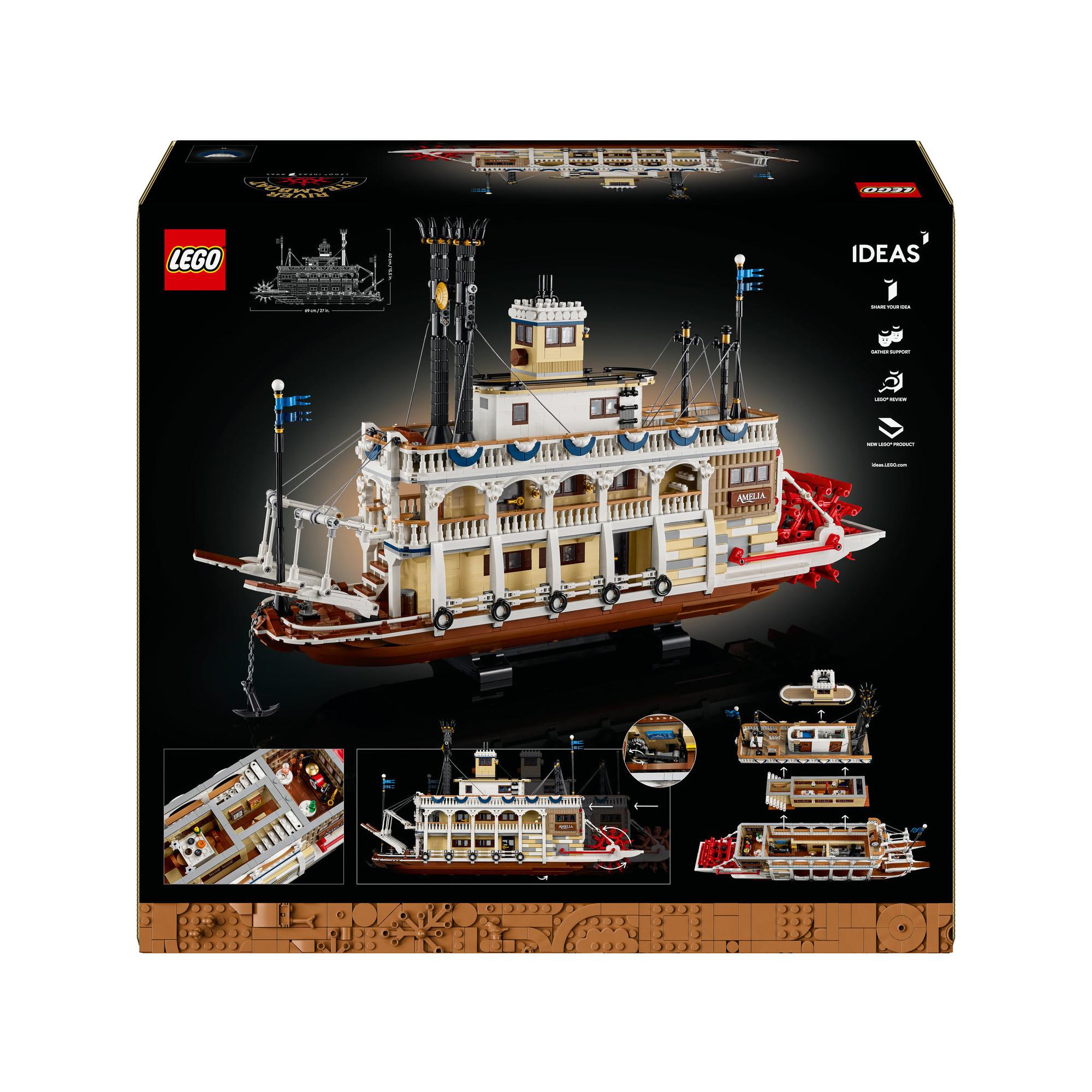 LEGO®  21356 Le bateau à vapeur du Mississippi 