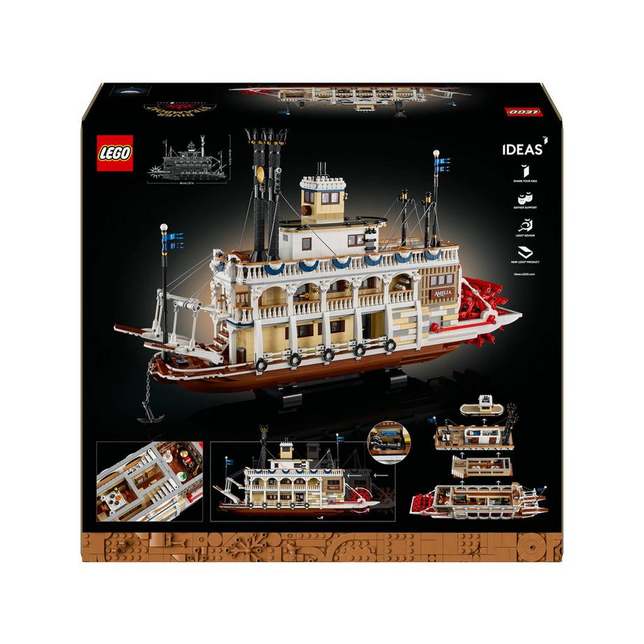 LEGO®  21356 Le bateau à vapeur du Mississippi 
