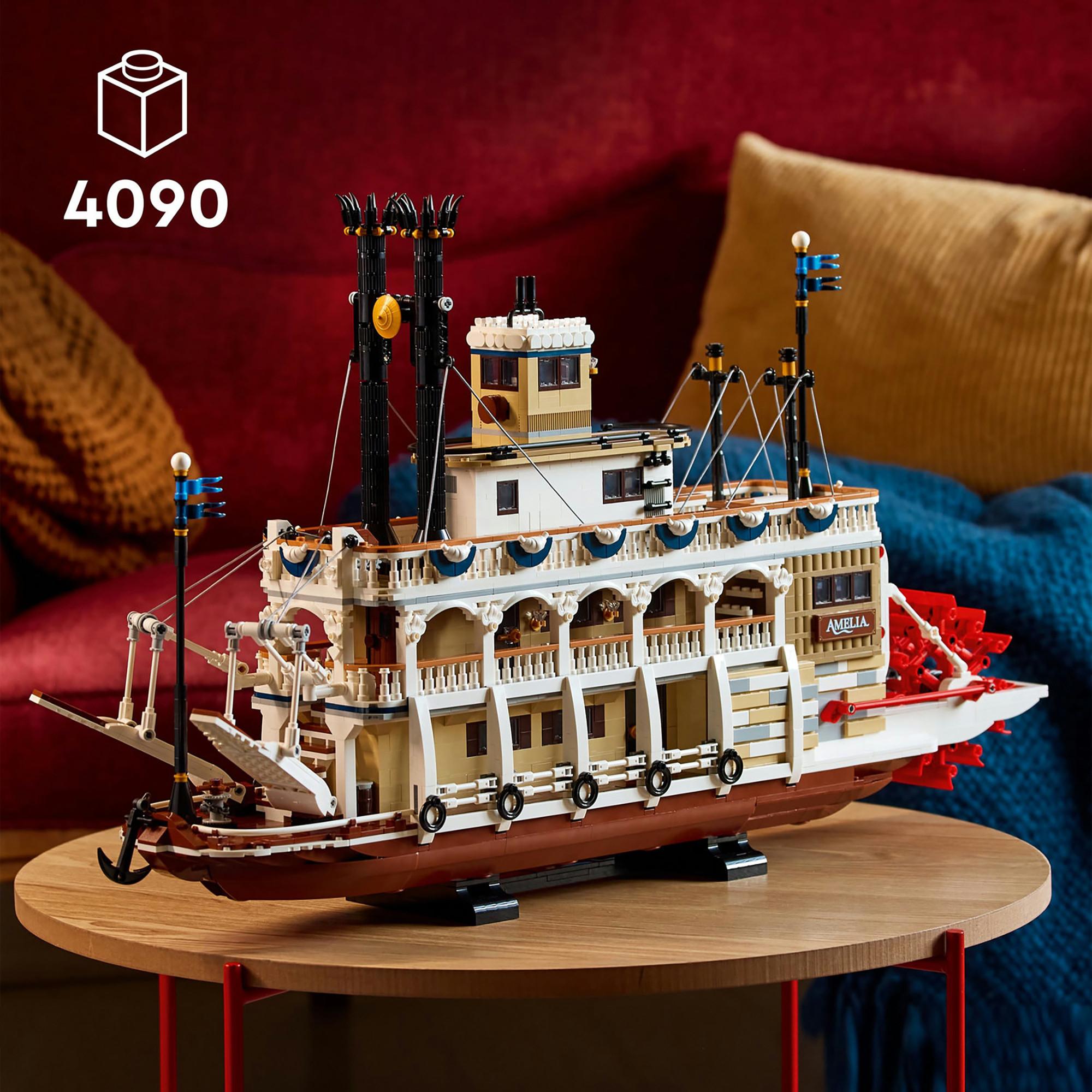 LEGO®  21356 Le bateau à vapeur du Mississippi 