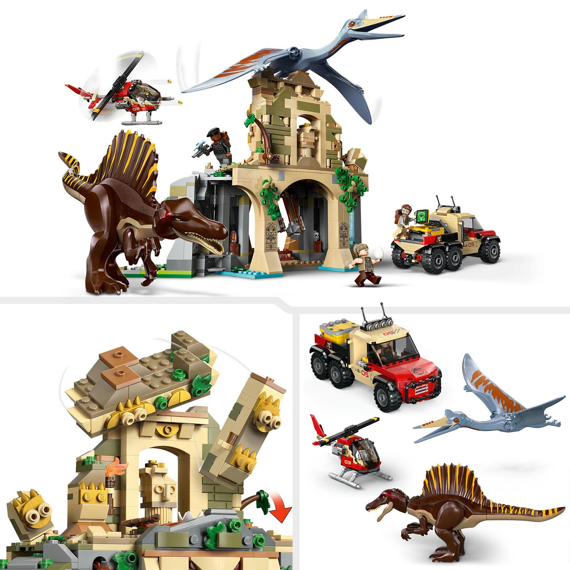 LEGO®  76976 Spinosaurier & Quetzalcoatlus: Hubschrauber-Einsatz 