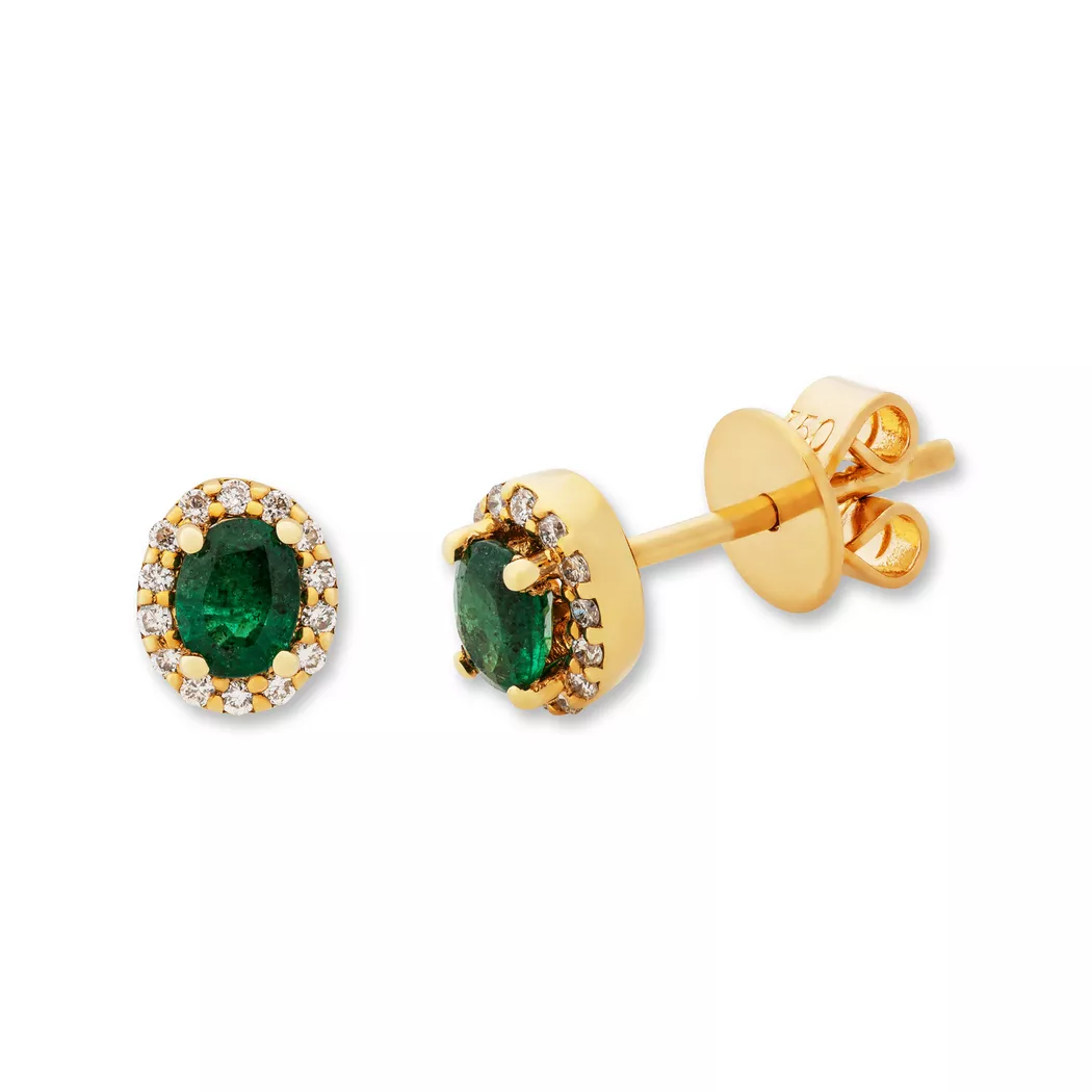 ZEN DIAMOND - Ohrringe, One Size, Gelbgold
