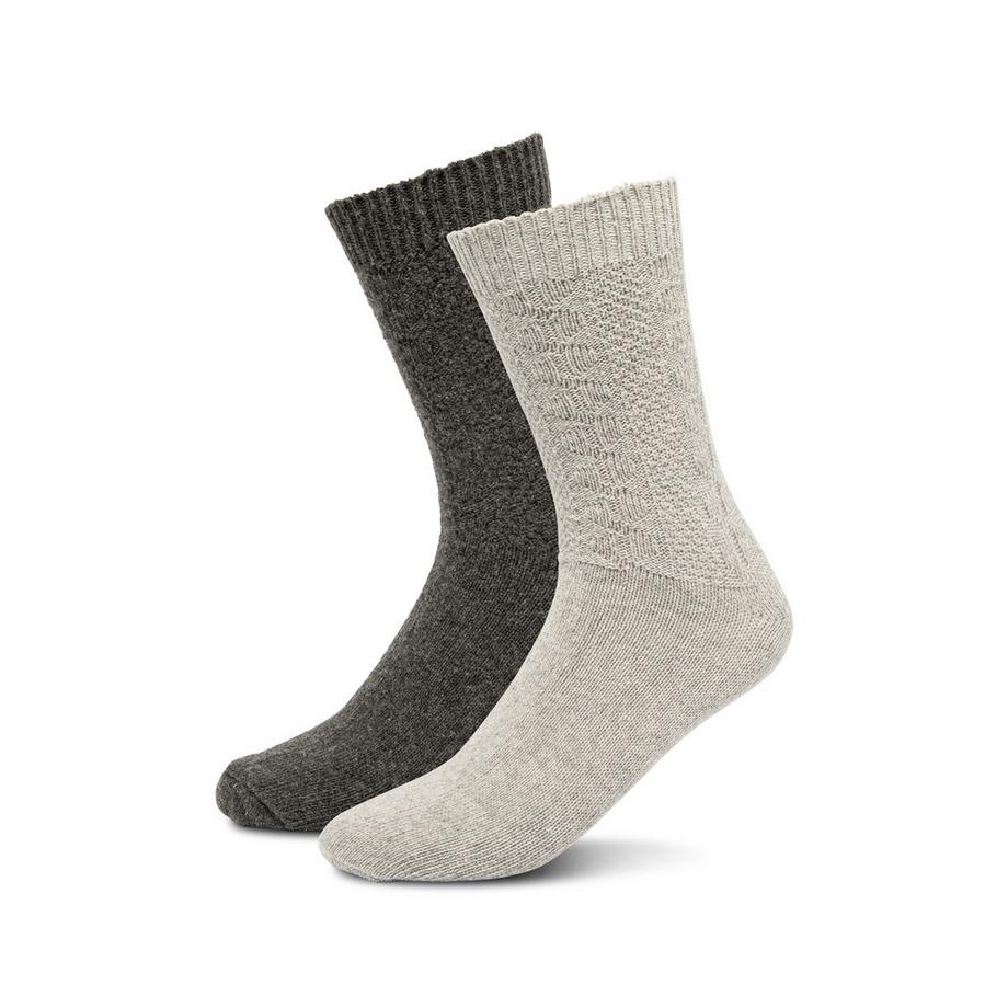 Manor Man Chaussettes en laine homme lot de 2  