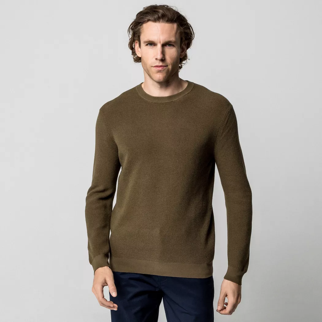 Manor Man - Strickpullover, für Herren, Dunkelgrün, Größe XL