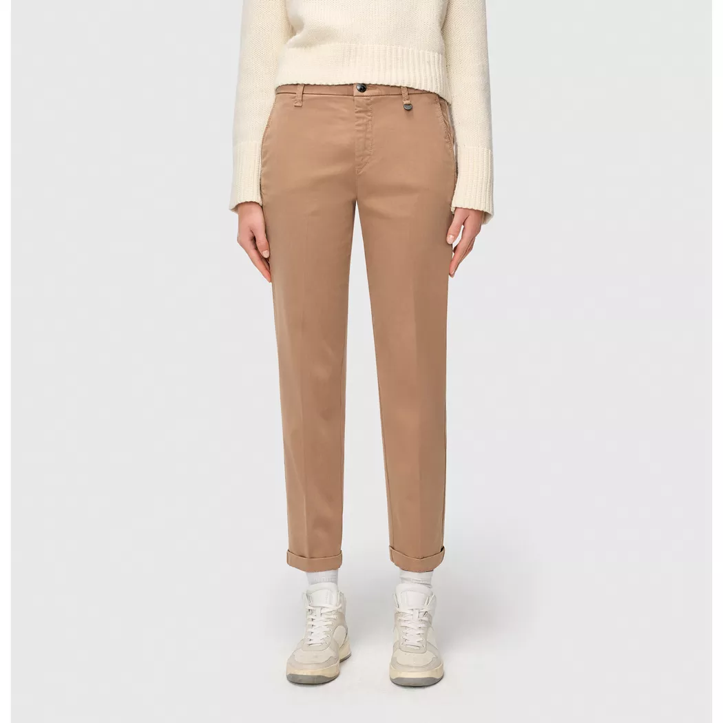 Mac - Chinohose, Slim Fit, für Damen, Camel, Größe 44