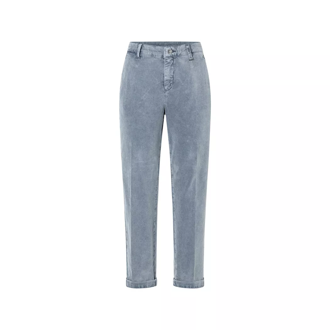 Mac - Cordhose, Regular Fit, für Damen, Grau-Blau, Größe 40