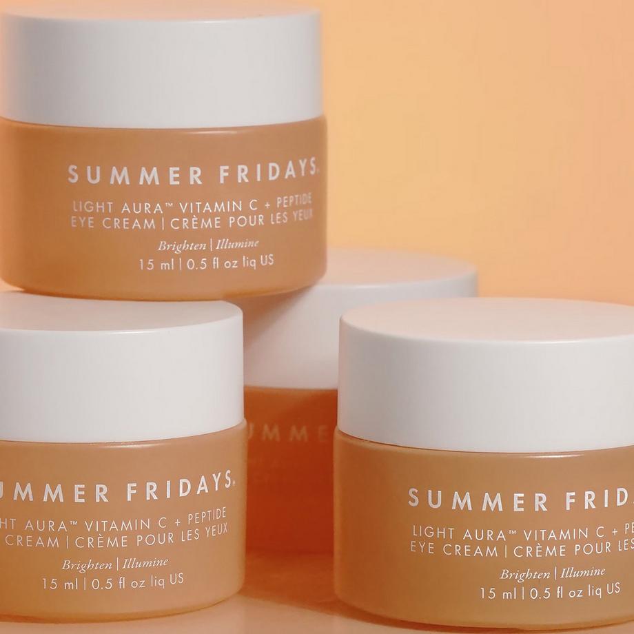 SUMMER FRIDAYS  Light Aura Vitamin C+ Peptid - Augencreme 