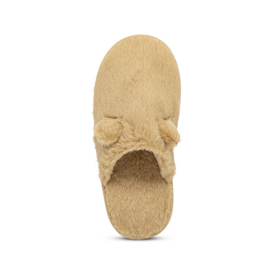 Manor Woman Hausschuhe aus Kunstfell mit Tierohren  