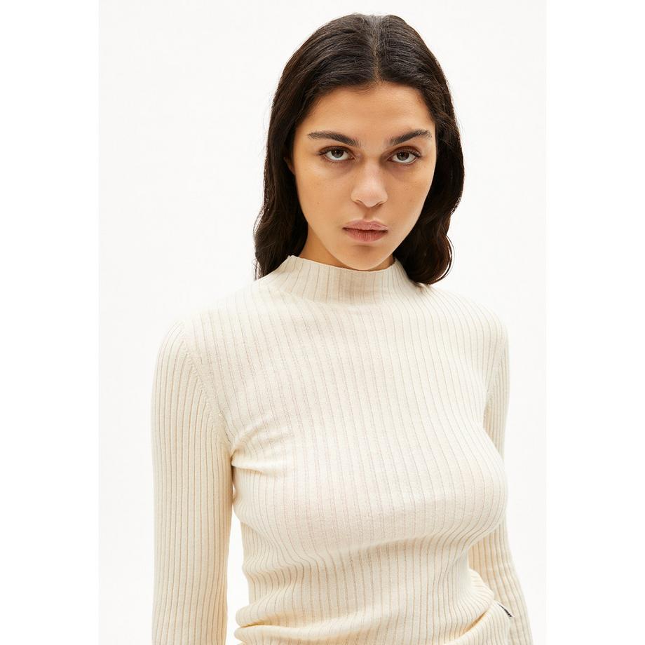 ARMEDANGELS Alaania Top a Costine Maniche Lunghe  