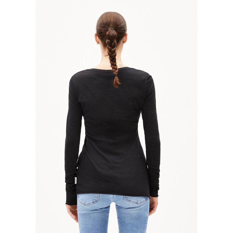 ARMEDANGELS Langarm Top Rundhals Slim Fit  