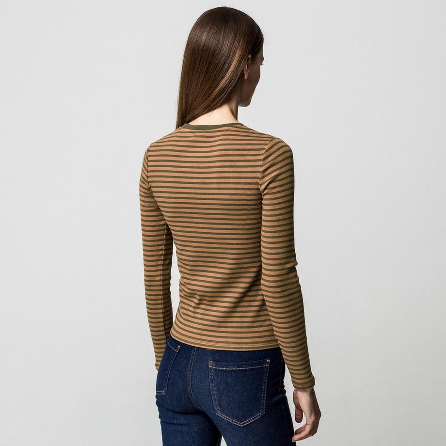 Manor Woman T-shirt Manches Longues Rayé  