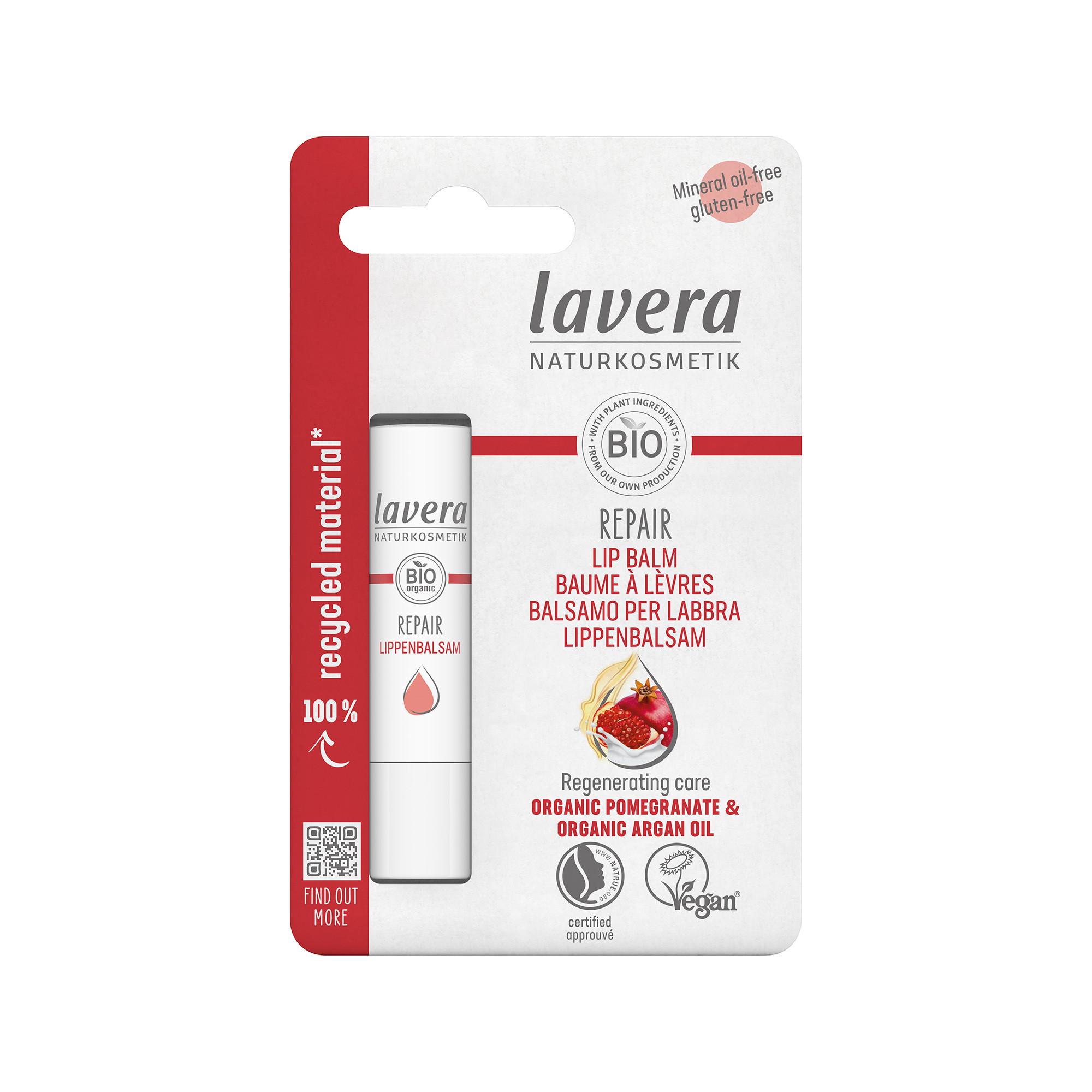 lavera  Repair Lippenbalsam Bio-Granatapfel & Bio-Arganöl 