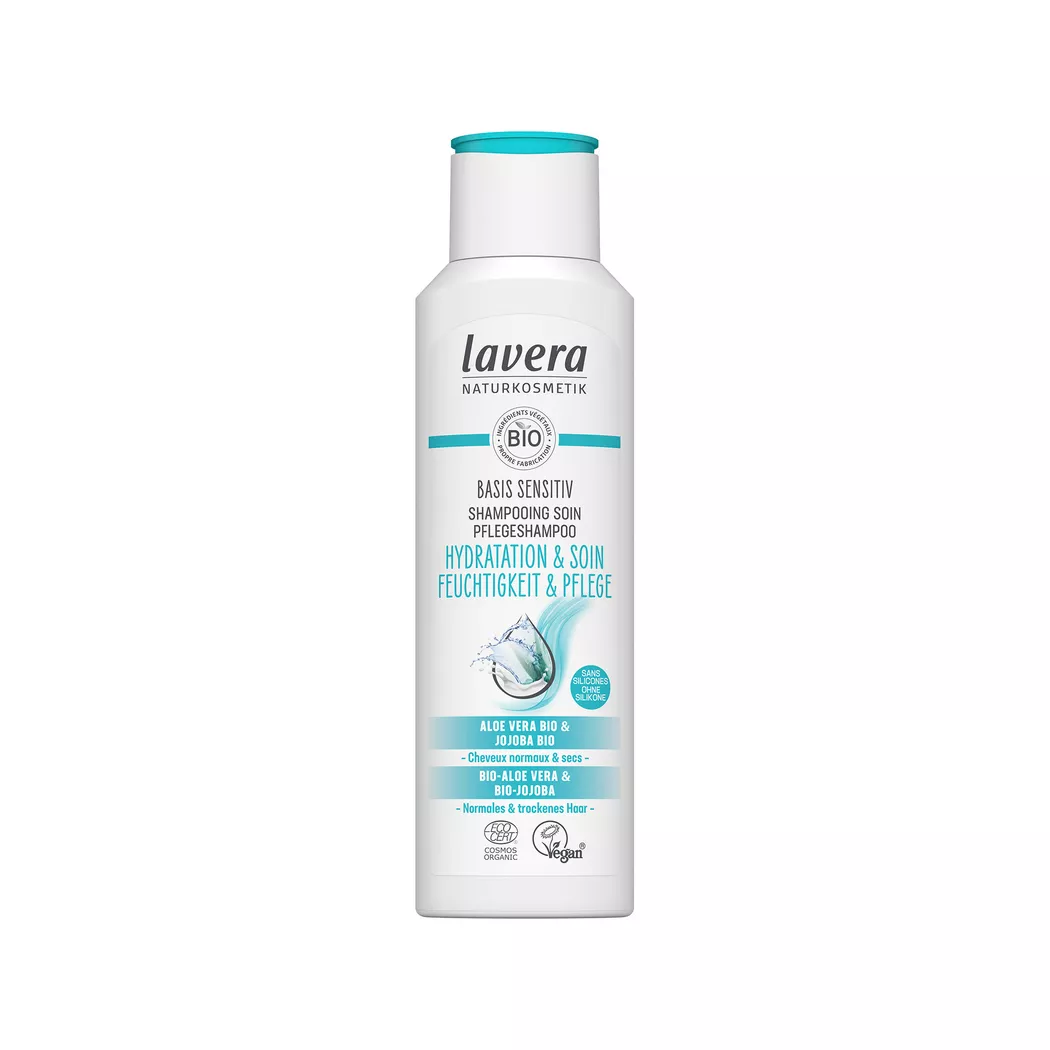 Lavera - Shampoo basis sensitiv Feuchtigkeit & Pflege, 250 ml