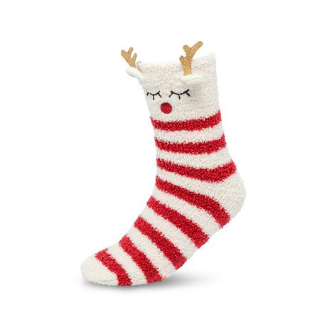 Manor Woman Chaussettes Rayées Renne de Noël  