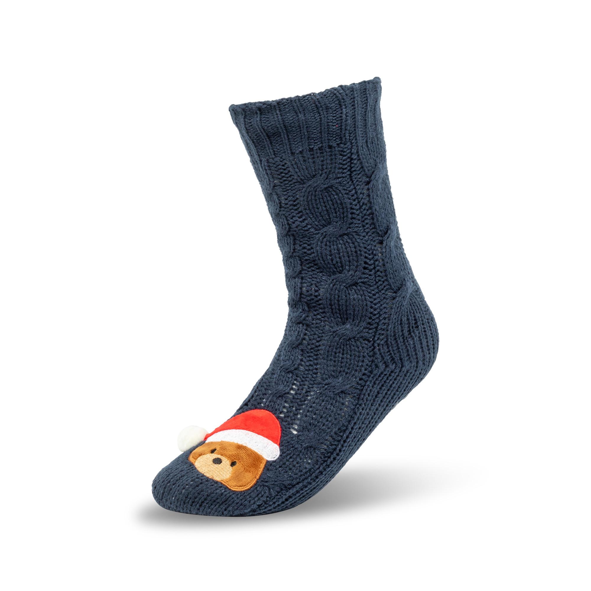 Manor Woman Weihnachts Haussocken Bärenmotiv  